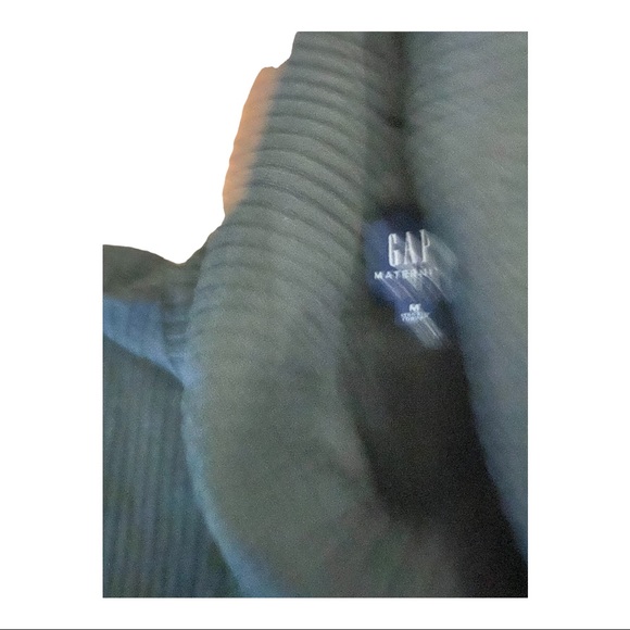 GAP Maternity Ribbed Sweater Turtleneck DRESS Black MEDIUM - Picture 4 of 4